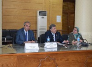 We have to pre-solve the mistakes and work as a team” says the university president to the mangers of the departments in Benha University