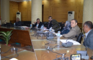 The Head of the quality Project in Benha University's meets the Employees of 14 Departments to be accredited by the accreditation authority