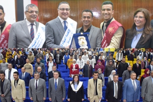 Benha University President attends the Inauguration Ceremony of the Students'