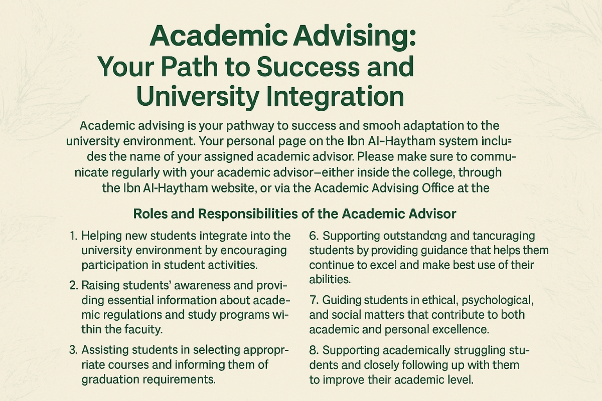 Academic Advising: Your Path to Success and University Integration