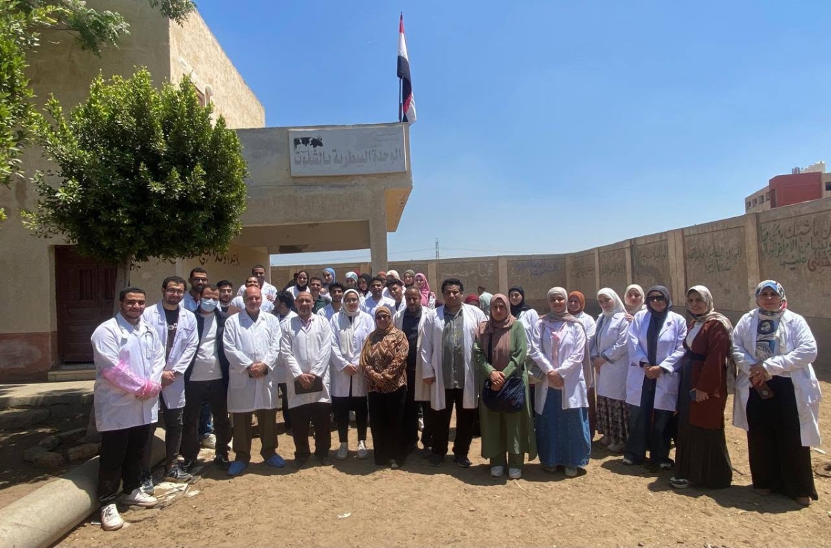**Faculty of Veterinary Medicine Organizes a Free Veterinary Outreach Convoy in El-Shamout Village, Benha District**