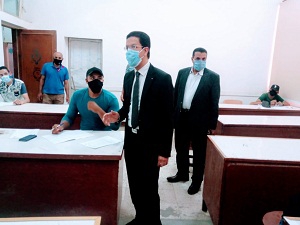 El Gizawy inspects the Postgraduate Studies ' Exams at the Faculties of Agriculture and Applied Arts